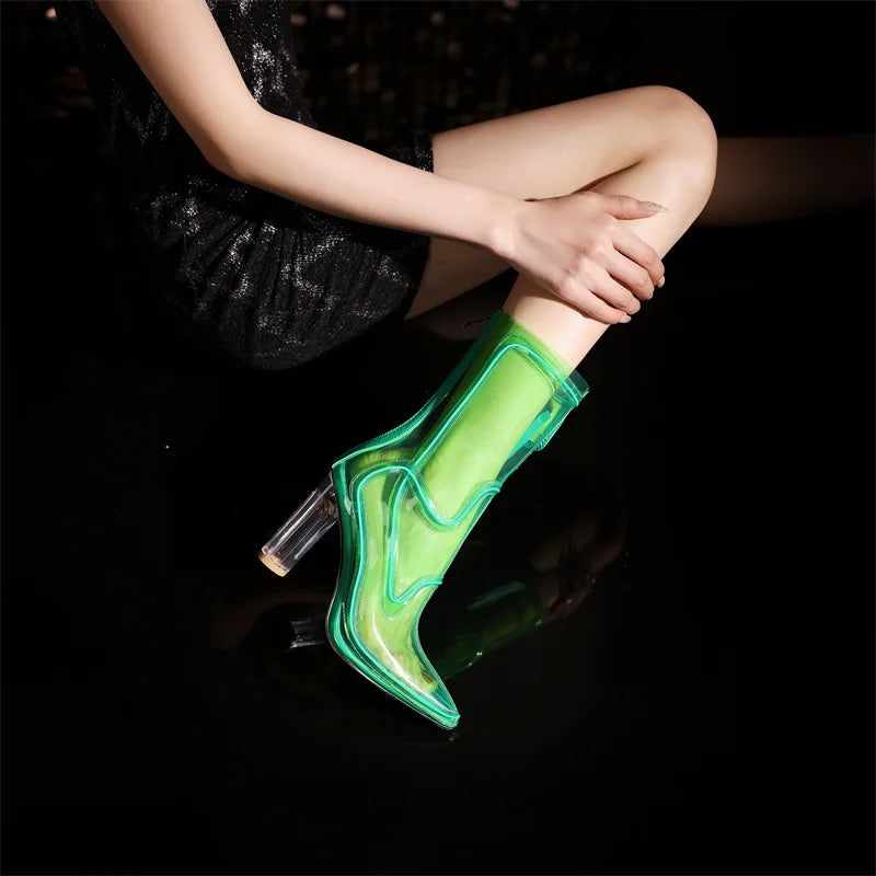 Prism Clear PVC Ankle Boot