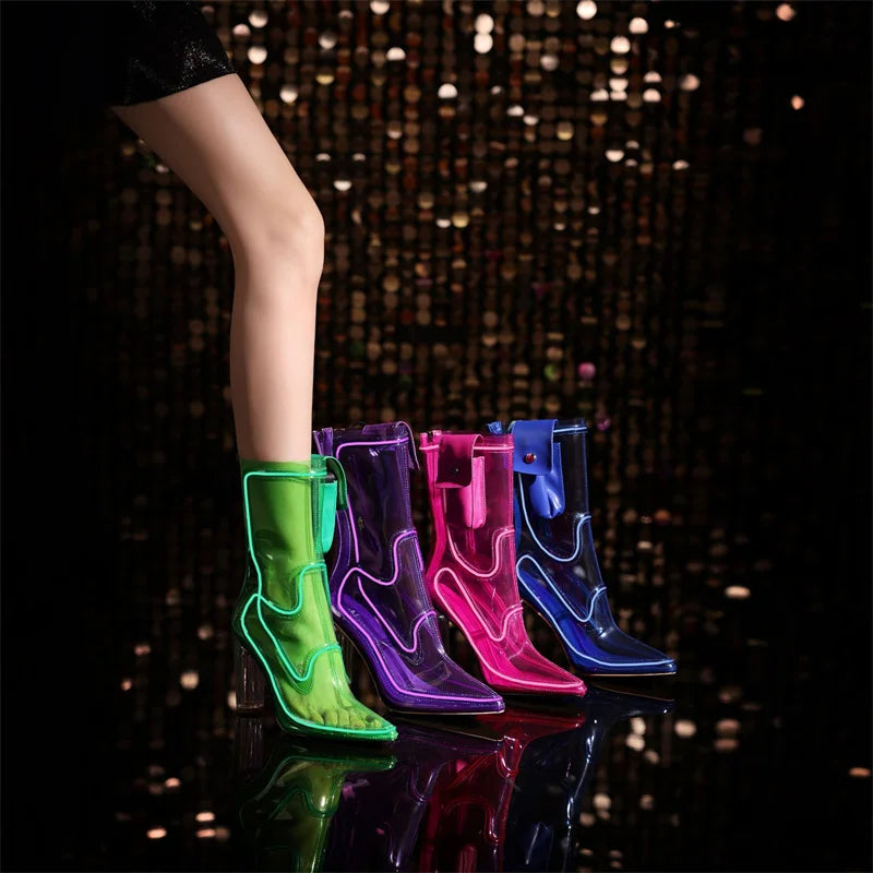 Prism Clear PVC Ankle Boot